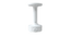 White ceiling mount with junction box for V9 vandal dome camera installation and fixed lens networking hardware
