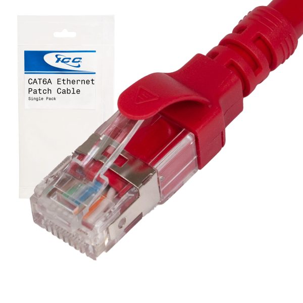 ICC Cat6A FTP Patch Cable - 5ft - Red