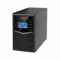 TAC-TW3K 3000VA online UPS system with 8 outlets and terminal block, black tower unit