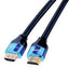 Vanco Certified Premium High Speed HDMI Cable with Ethernet connectors, 25ft length, blue and black design