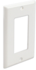 DWP1G-WH Single-Gang Decora Style Faceplates, White