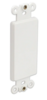 DWPBI-IV Blank Decora Style Faceplates, Ivory