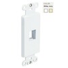 DWIN-1P-IV 1 Port Decora Style Inserts Ivory