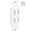 DWIN-4P-WH 4 Ports Decora Style Inserts White