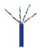 6E04UPSPLSBL4NS CAT 6 550MHz UTP PLENUM (CMP) 23/4 NO SPLINE UNSHIELDED FT6 CABLE, blue